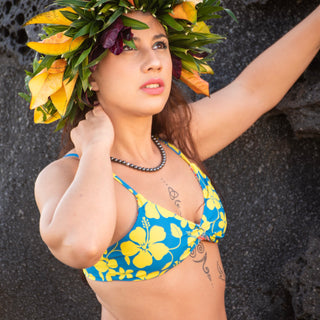 Haut de bikini réversible - Flyingcloud - Bleu soleil