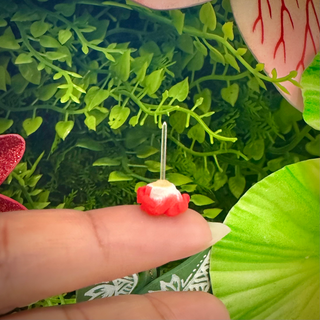 Boucles d’oreilles frangipanier "Tehani" - Silicone