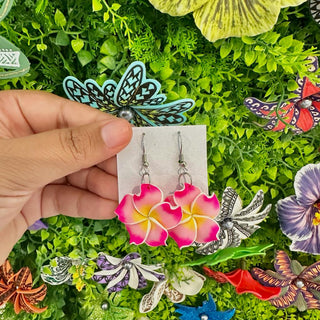 Boucles d’oreilles « Tipaniē Nui » - Solid pink