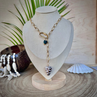Collier acier inoxydable/breloques - Dépôt vente