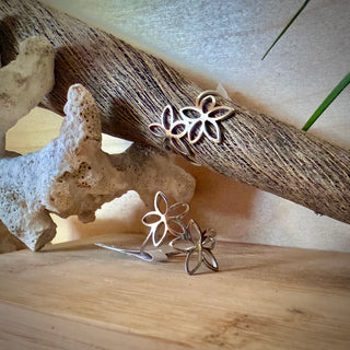 Bague - Fleur "Falone" - Acier inoxydable