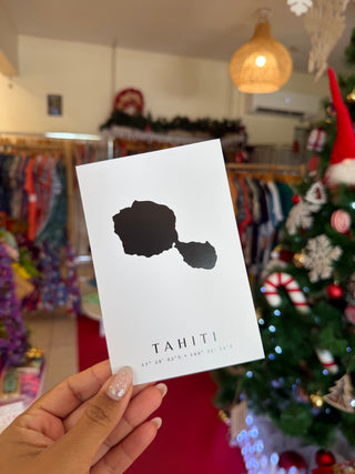 Carte illustration - Tahiti (format carte postale)