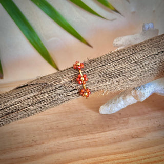 Bague - Fleur "Moea" - Acier inoxydable