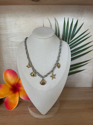 Collier breloques - Tropicale "Solene" - Acier inoxydable