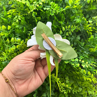 Poara Frangipannier & Fleurs - Blanc