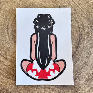 Stickers Vahiné de dos
