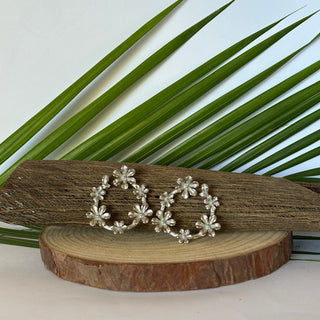 Boucles d’oreilles tropicale "Heitiare" - Acier inoxydable