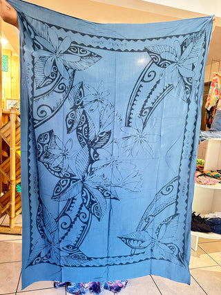 Paréo long à motifs