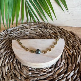 Bracelet maille grain de café - Création de Tahiti à la Réunion