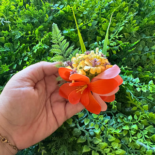 Poara Fleurs tropicales - Divers Coloris - 8 cm