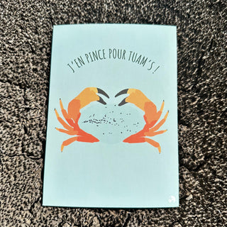 Carte postale - J’en pince pour toi - Dépôt vente