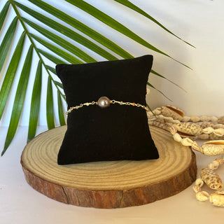 Bracelet perle de Tahiti  - Création de Tahiti à la Réunion