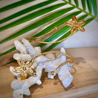 Bracelet de bras - Fleur "Maddy" - Acier inoxydable