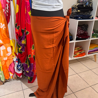 Paréo long - Teracota