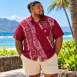 Chemise - Arii Création - Dobby Raimanu Burgundy (3XL)