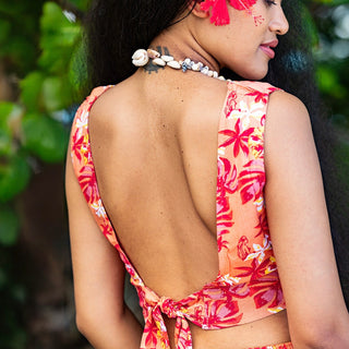 Crop-top - Hinano - Revanui Shell Coral