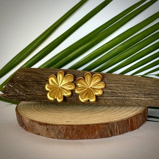 Boucles d’oreilles - Fleur "Lis" - Acier inoxydable